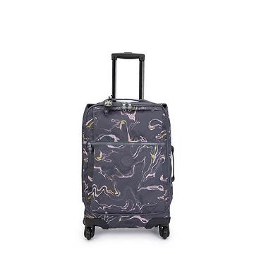 Kipling Darcey Small Printed Carry-On Rolling Resväskor Blå | SE 1471OK